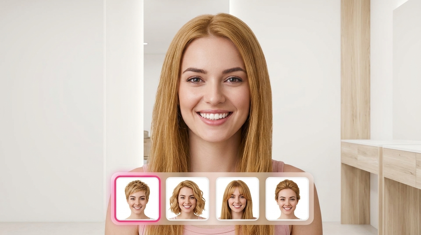 AI hairstyle scene one preview